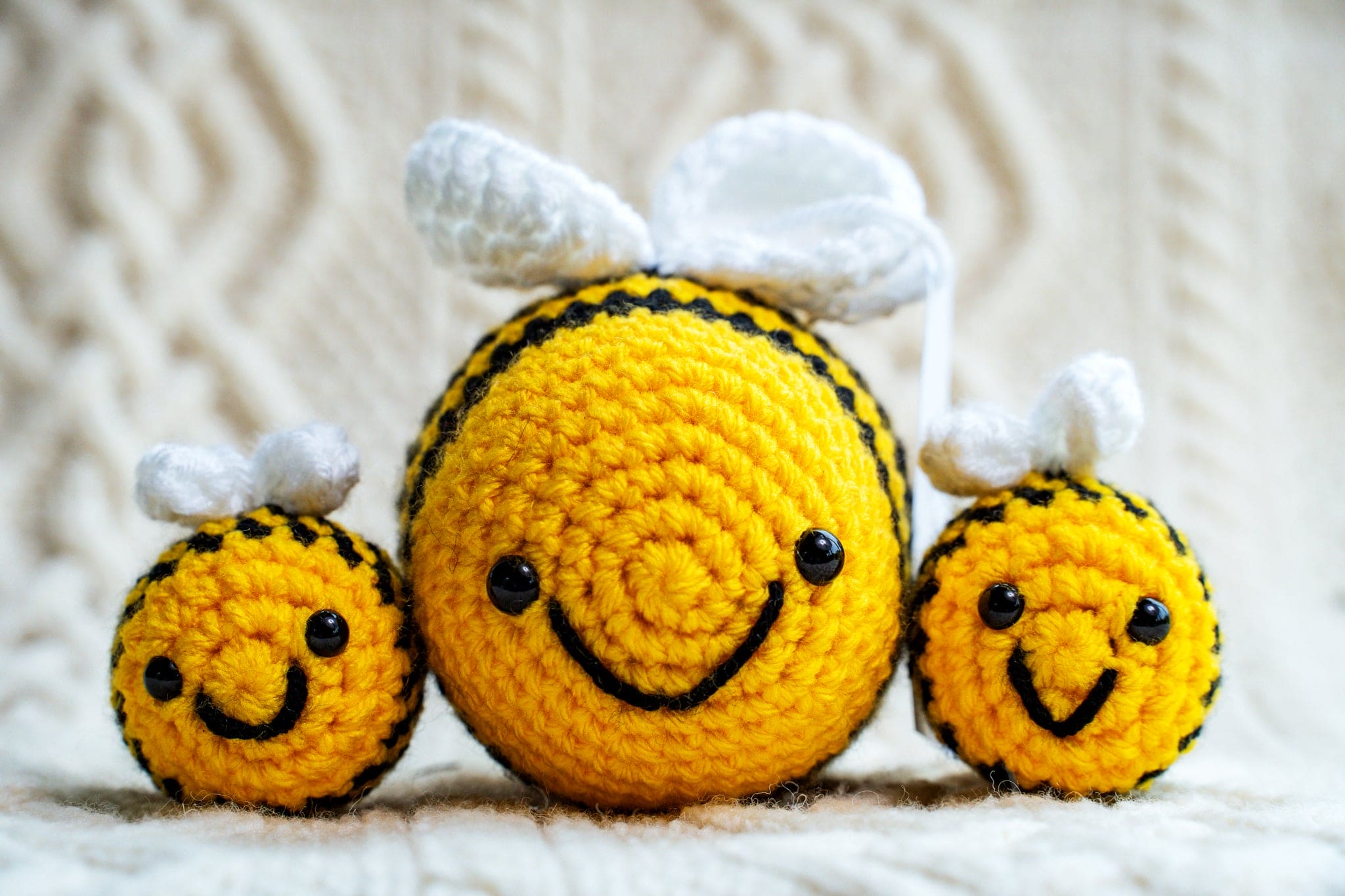 Connemara Sheep & Wool Centre Hand crocheted Bumble Bee - Large