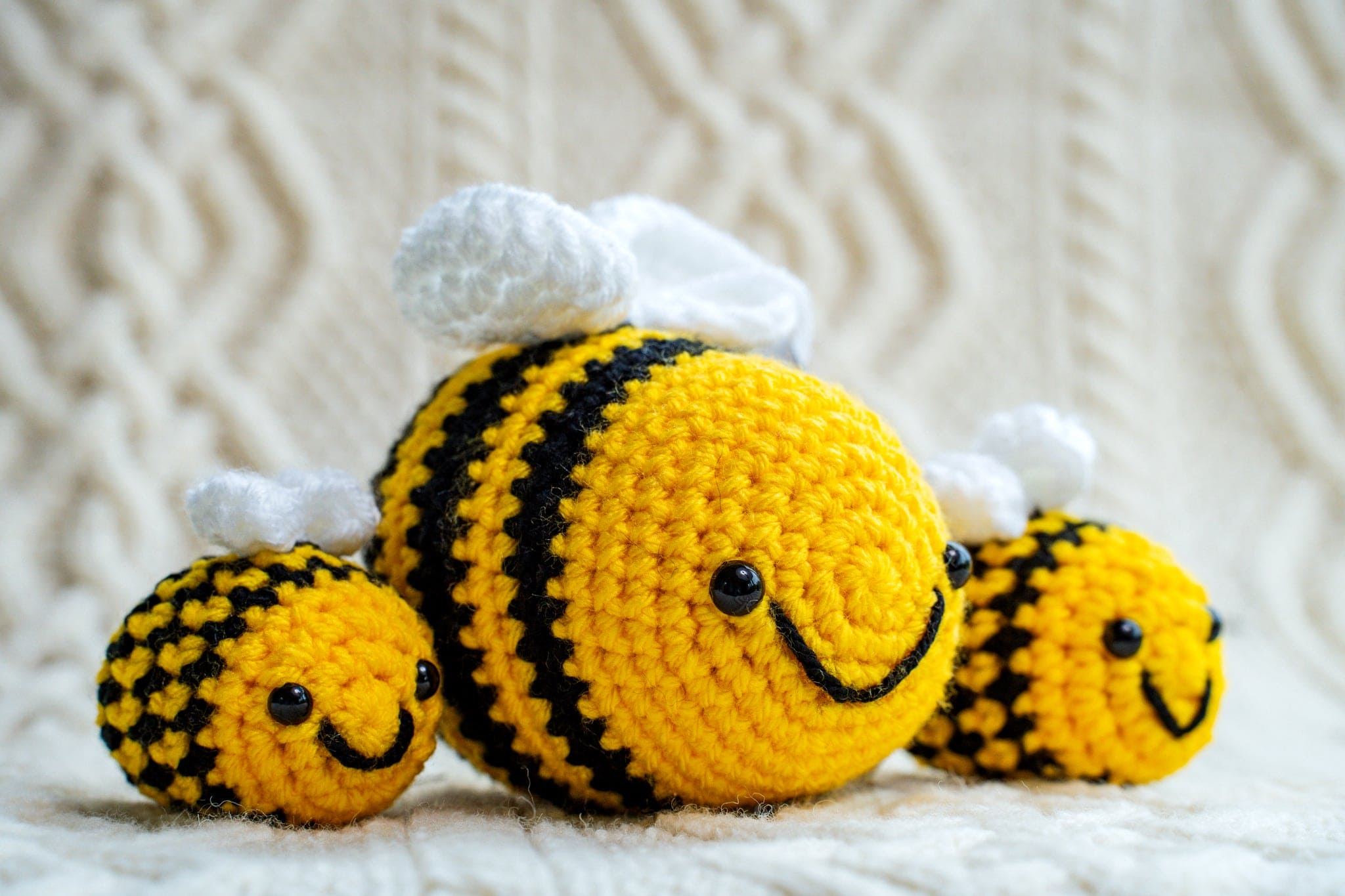 Connemara Sheep & Wool Centre Hand crocheted Bumble Bee - Large