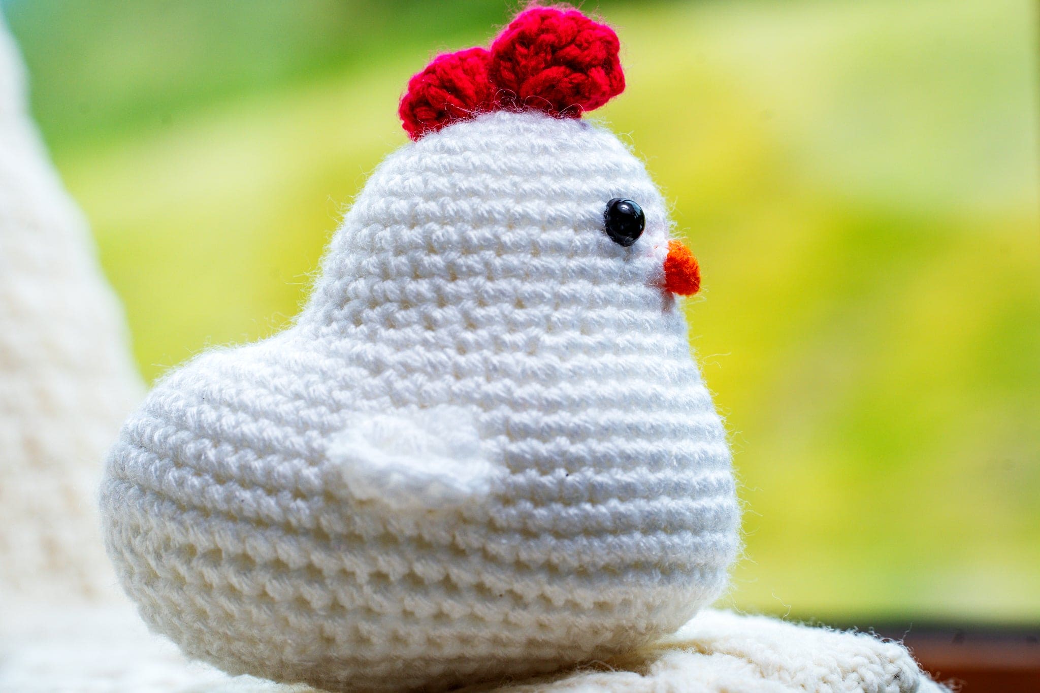 Connemara Sheep & Wool Centre Hand crocheted Chicken - White