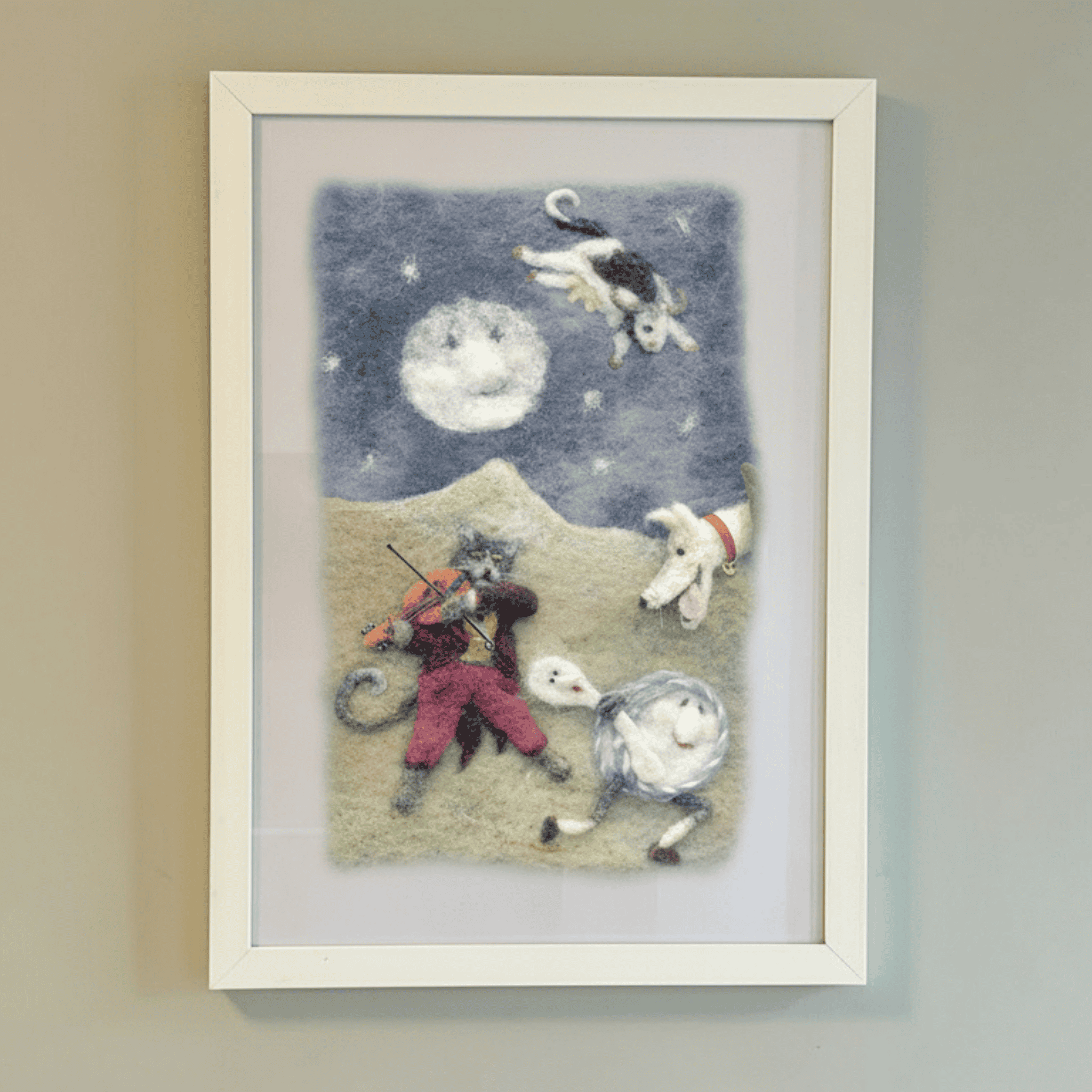 Connemara Sheep & Wool Centre Print Hey Diddle Diddle - A3 Print