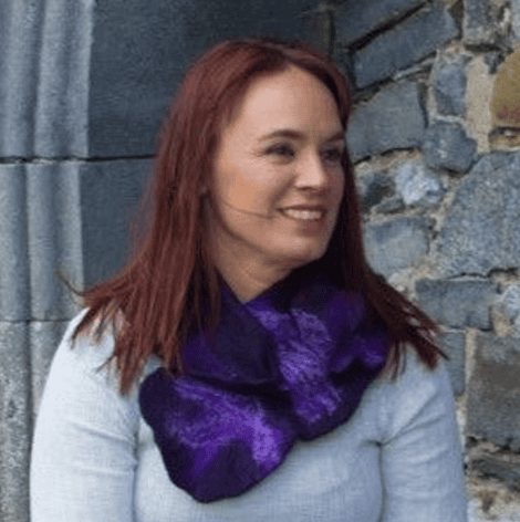 Felted Valenica Collar  - Purple