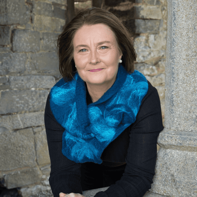 Felted Valenica Collar  - Blue