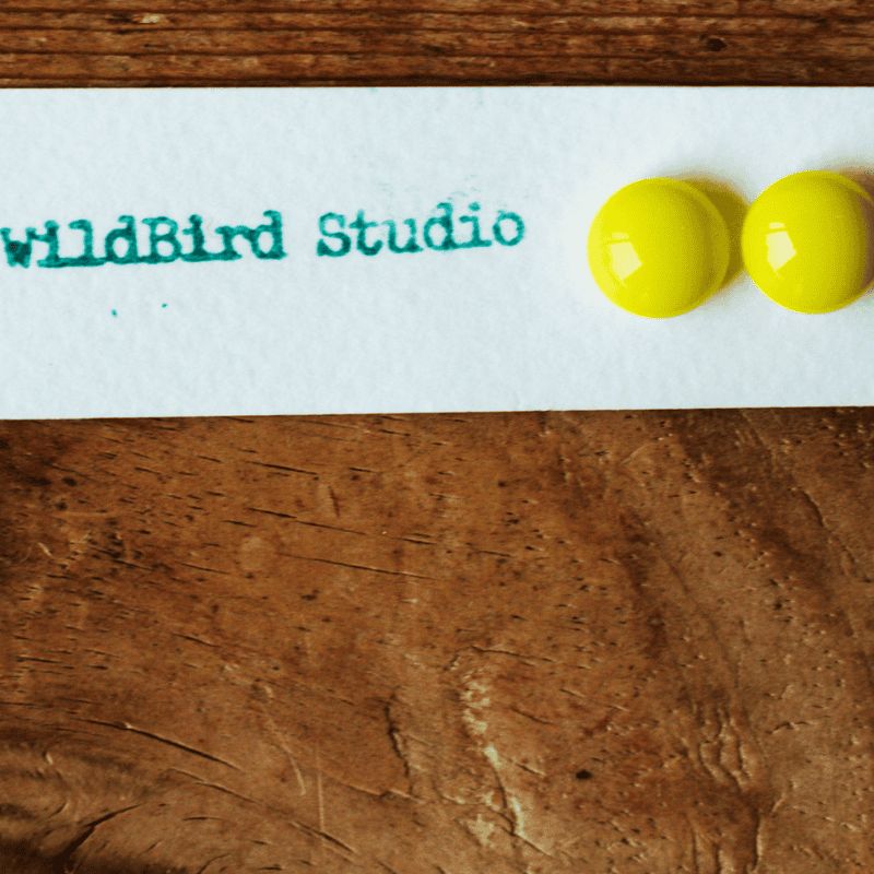 Connemara Sheep & Wool Centre Jelly Bean Glass Stud Earring