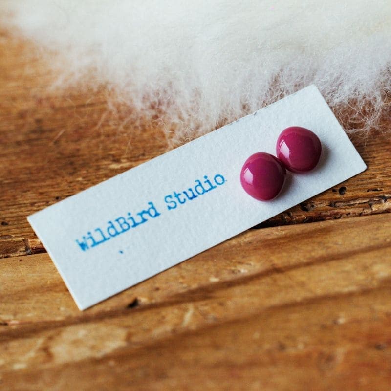 Connemara Sheep & Wool Centre Jelly Bean Glass Stud Earring