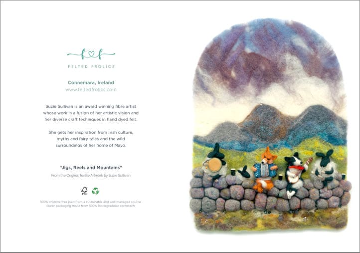 Connemara Sheep & Wool Centre Jigs Reels and Mountains - Greeting Card