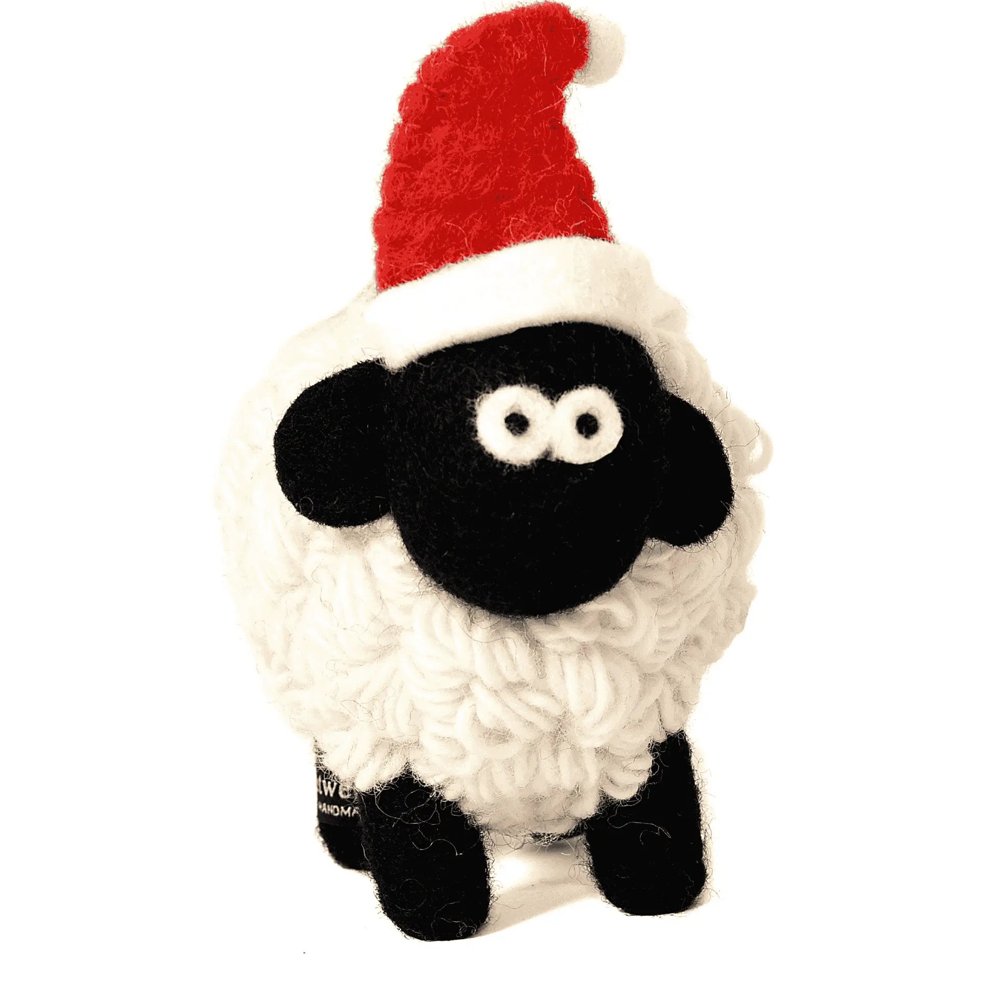 Erin Knitwear Knitted Sheep Collectable with Santa hat
