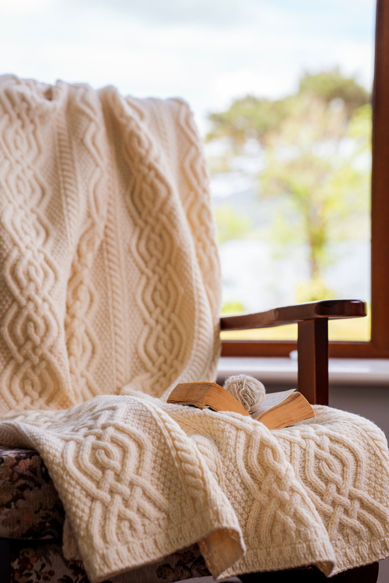 Saol Merino Throw - Natural