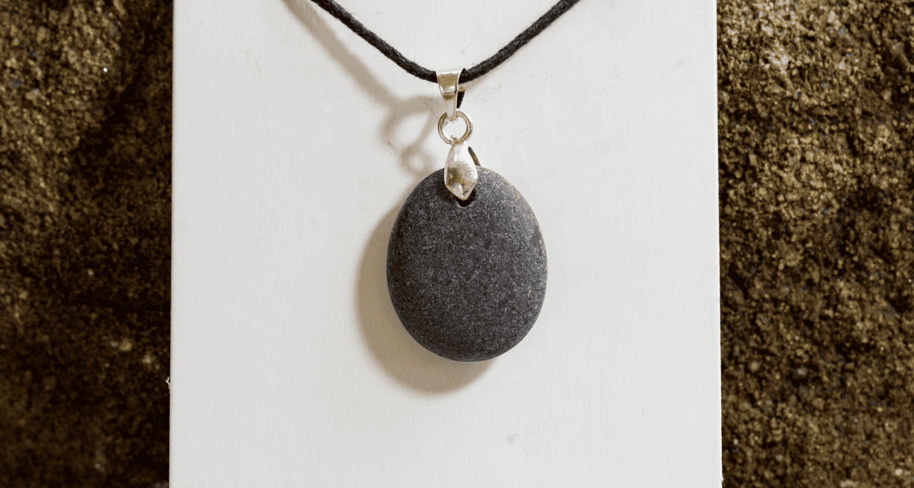Planted By the Waters Necklace -  Beach Pebble Necklace Small