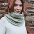 Aran Woolen Mills Ladies Supersoft Merino Infinity Scarf - Mint