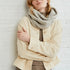 Aran Woolen Mills Ladies Supersoft Merino Infinity Scarf - Toasted Oat