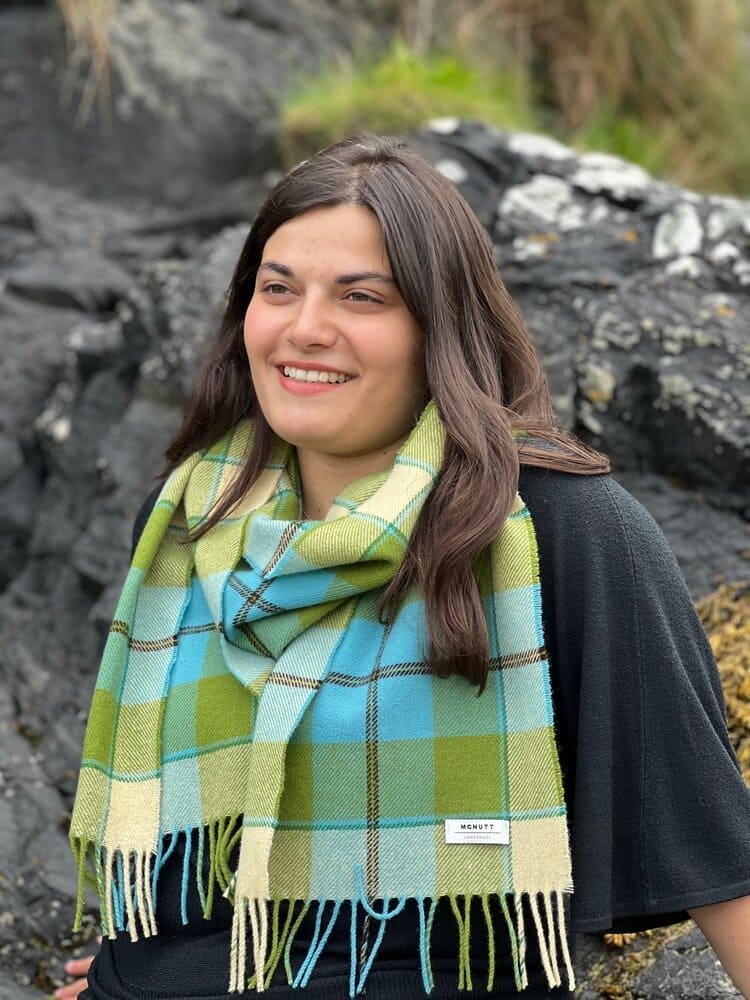 Connemara Sheep & Wool Centre Lambswool Scarf- Ladies - Flair Plaid