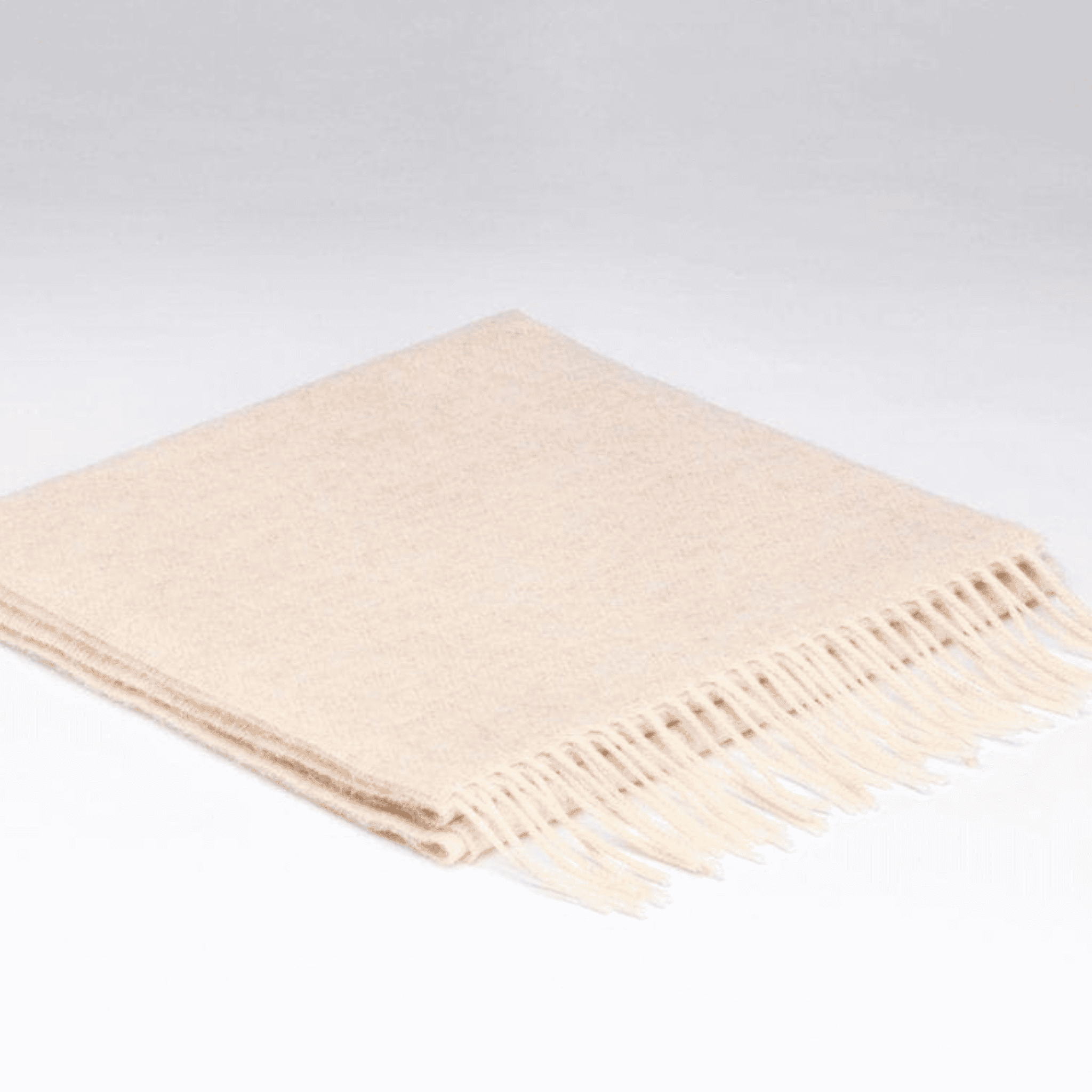 Connemara Sheep & Wool Centre Lambswool Scarf - Linen Herringbone