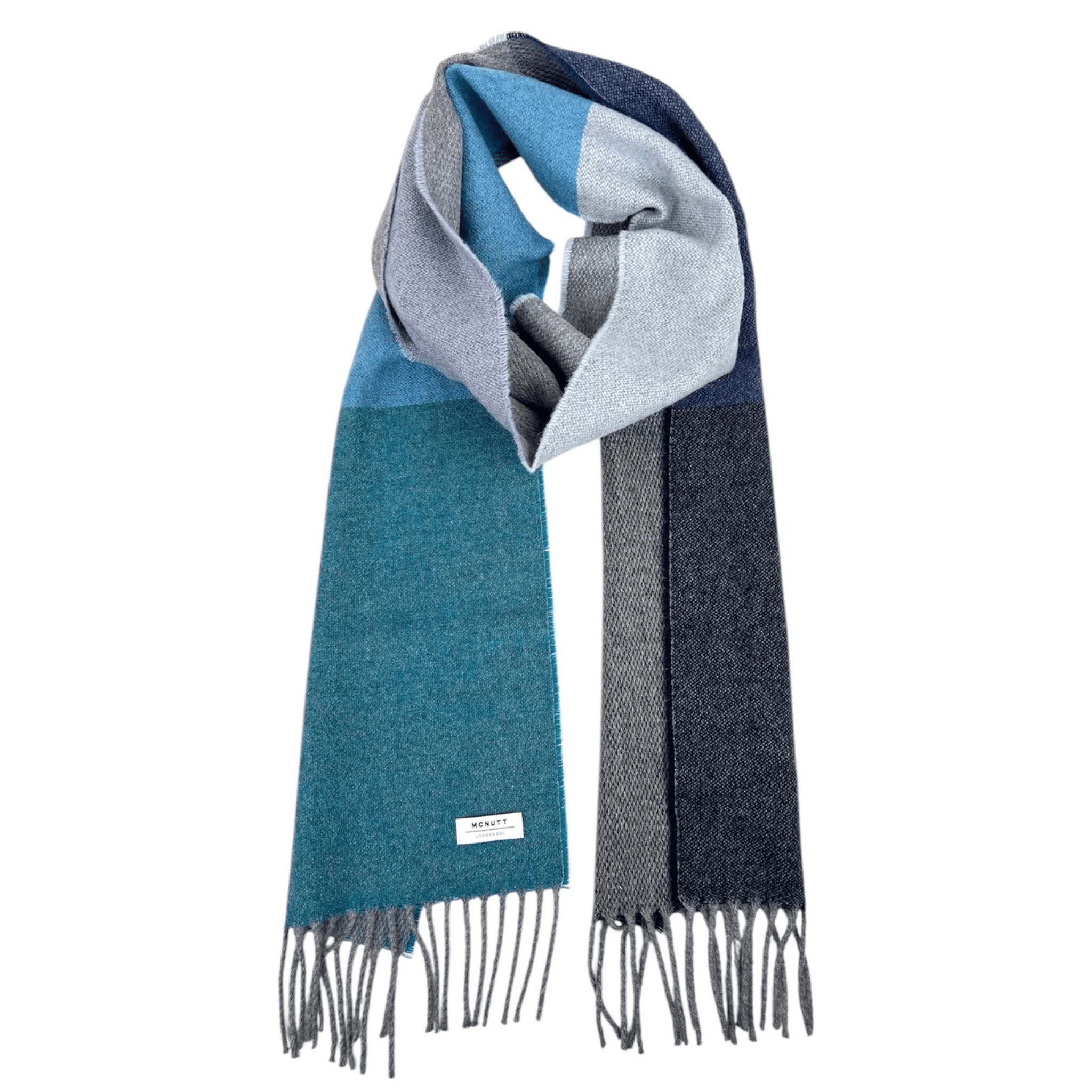 Connemara Sheep & Wool Centre Lambswool Scarf - Marine Stripe