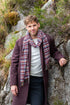 Connemara Sheep & Wool Centre Lambswool Scarf Mens- Mulroy Mini Check