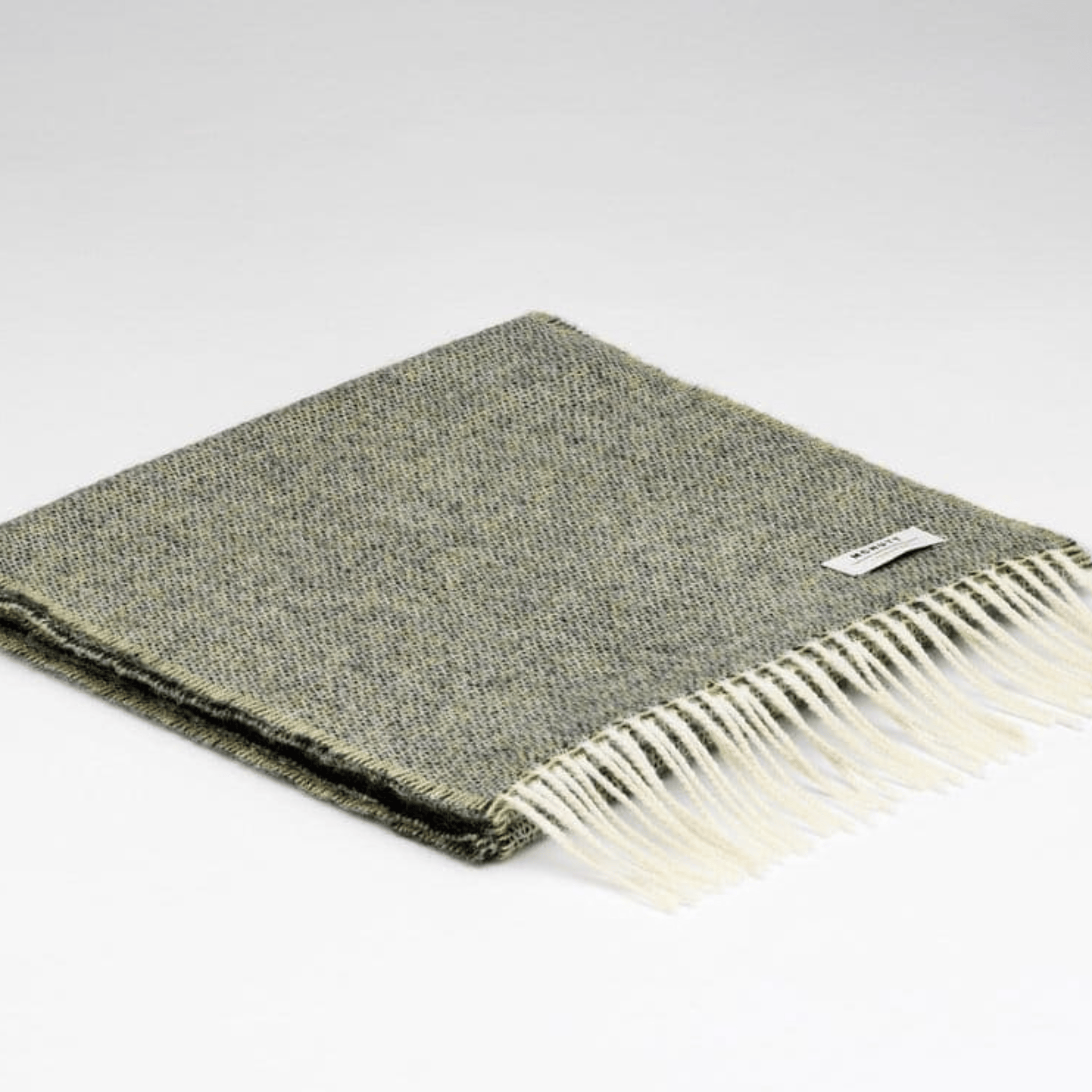 Connemara Sheep & Wool Centre Lambswool Scarf - Spotted Green