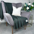 McNutt Lambswool Throw - Bottlegreen Rainbow