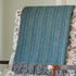 McNutt Lambswool Throw - Bottlegreen Rainbow