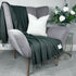 McNutt Lambswool Throw - Bottlegreen Rainbow
