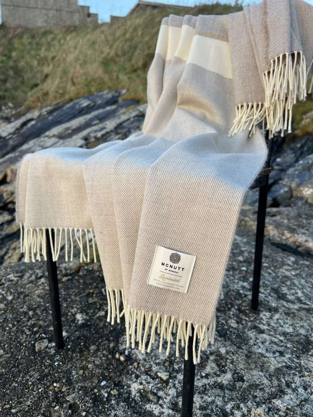 McNutt Lambswool Throw - Cocoa Bean Throw