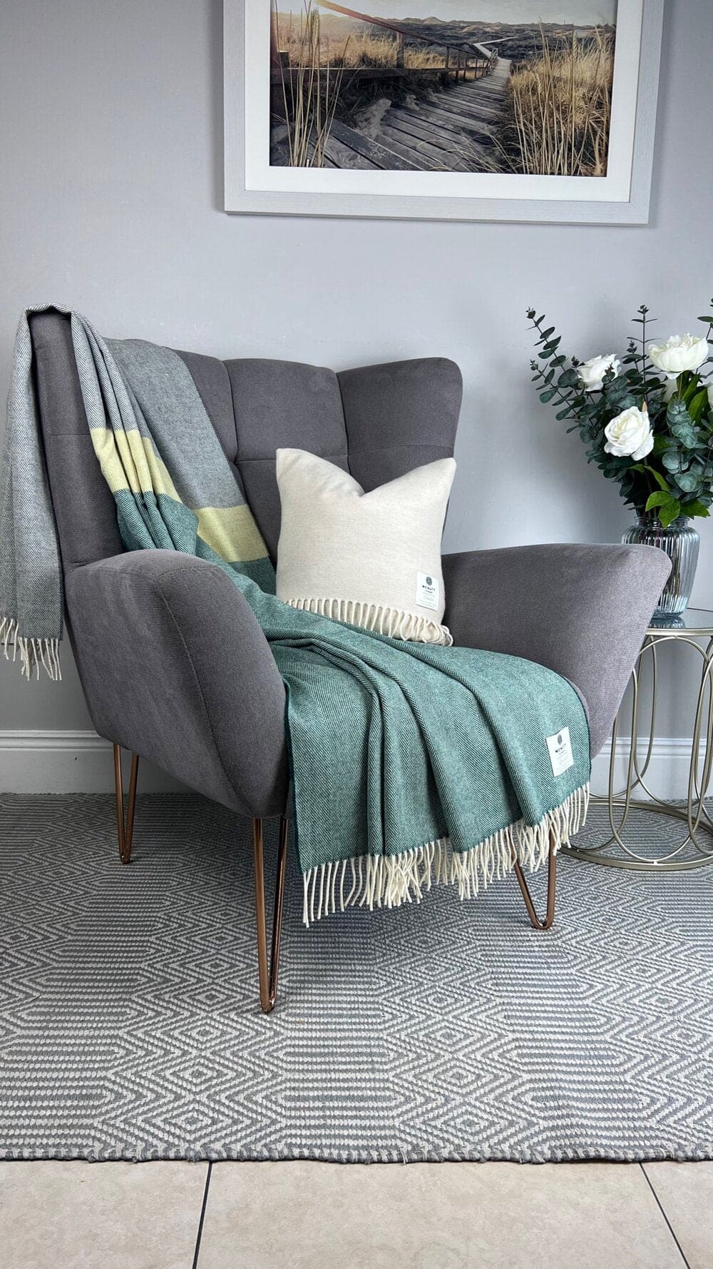 McNutt Lambswool Throw - Dublin