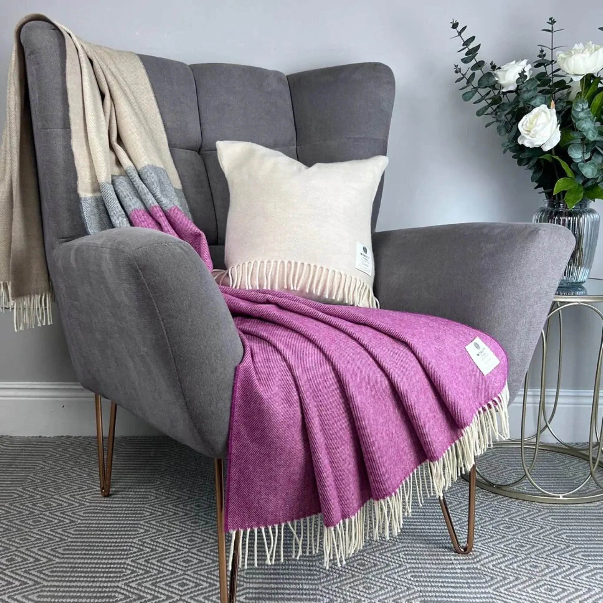 McNutt Lambswool Throw - Madrid