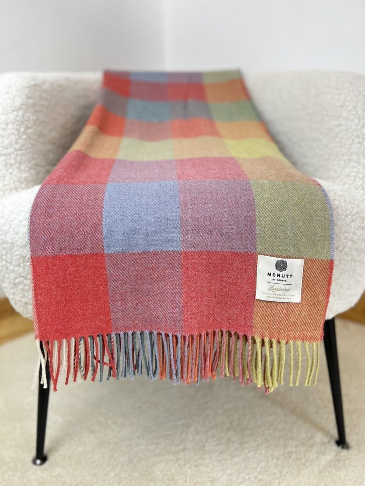 McNutt Lambswool Throw - Starburst Check