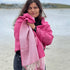 McNutt Lambswool Wrap - Raspberry Rose