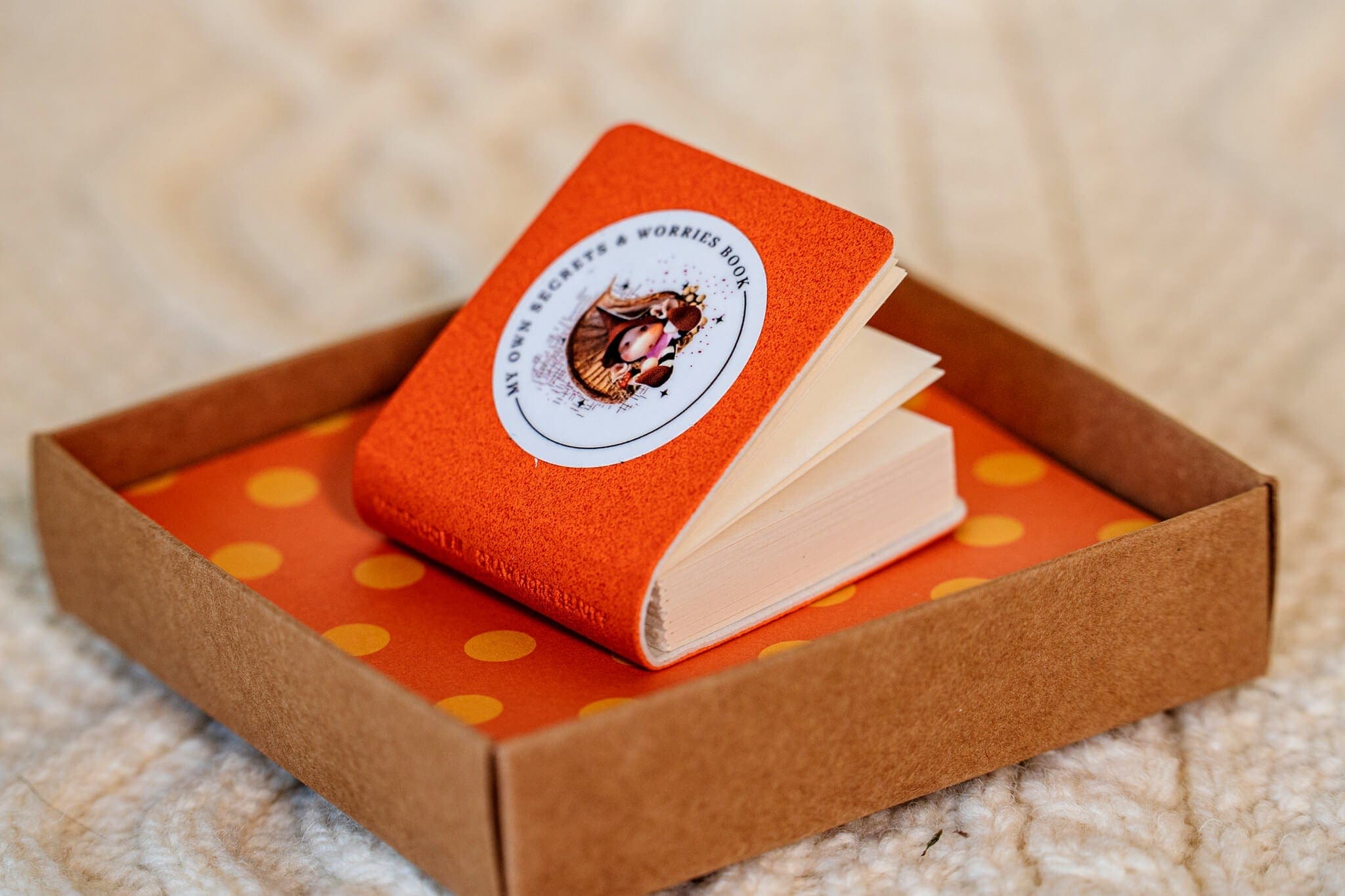The Little Dearies Orange My Own Secrets and Worries Book - The Little Dearies