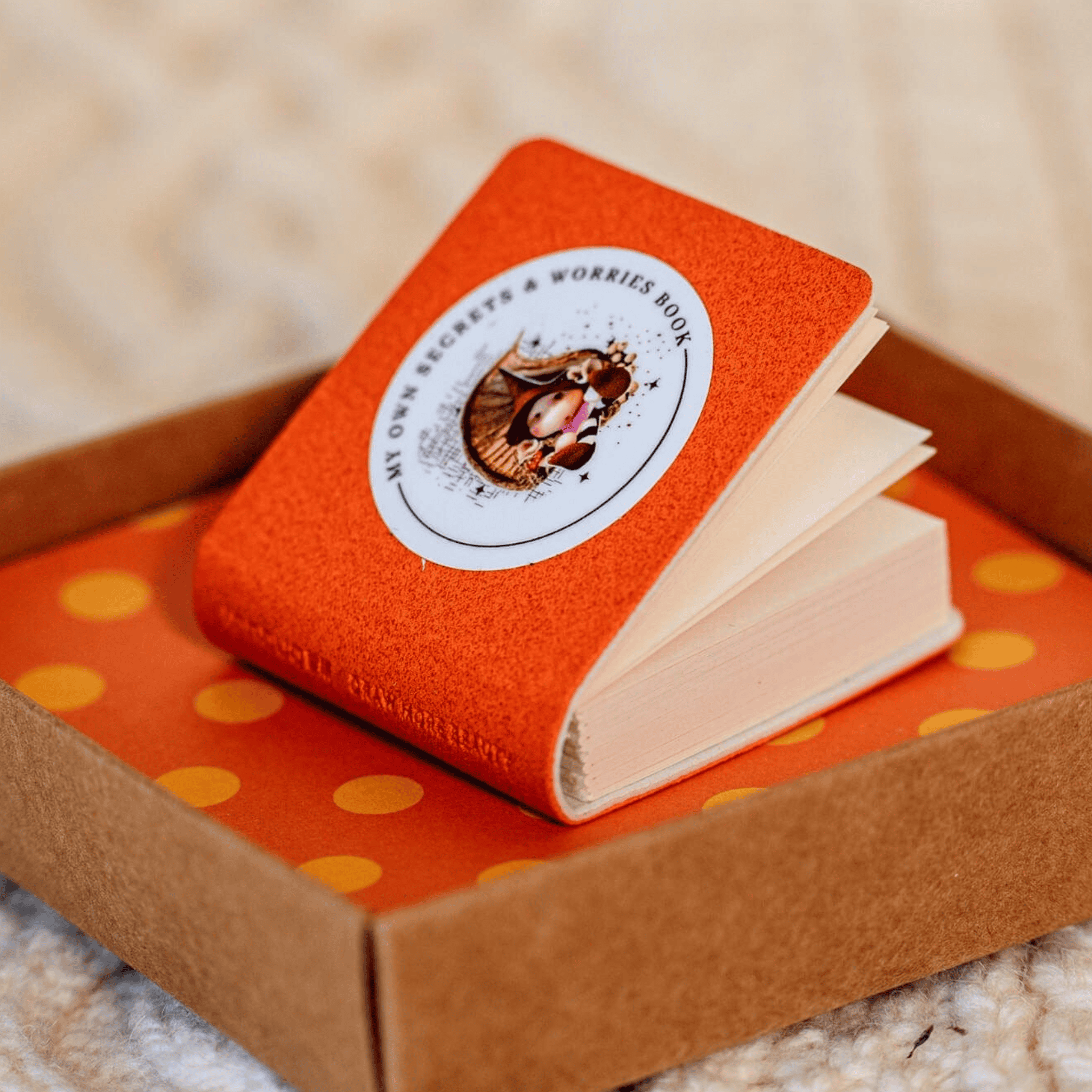 The Little Dearies Orange My Own Secrets and Worries Book - The Little Dearies