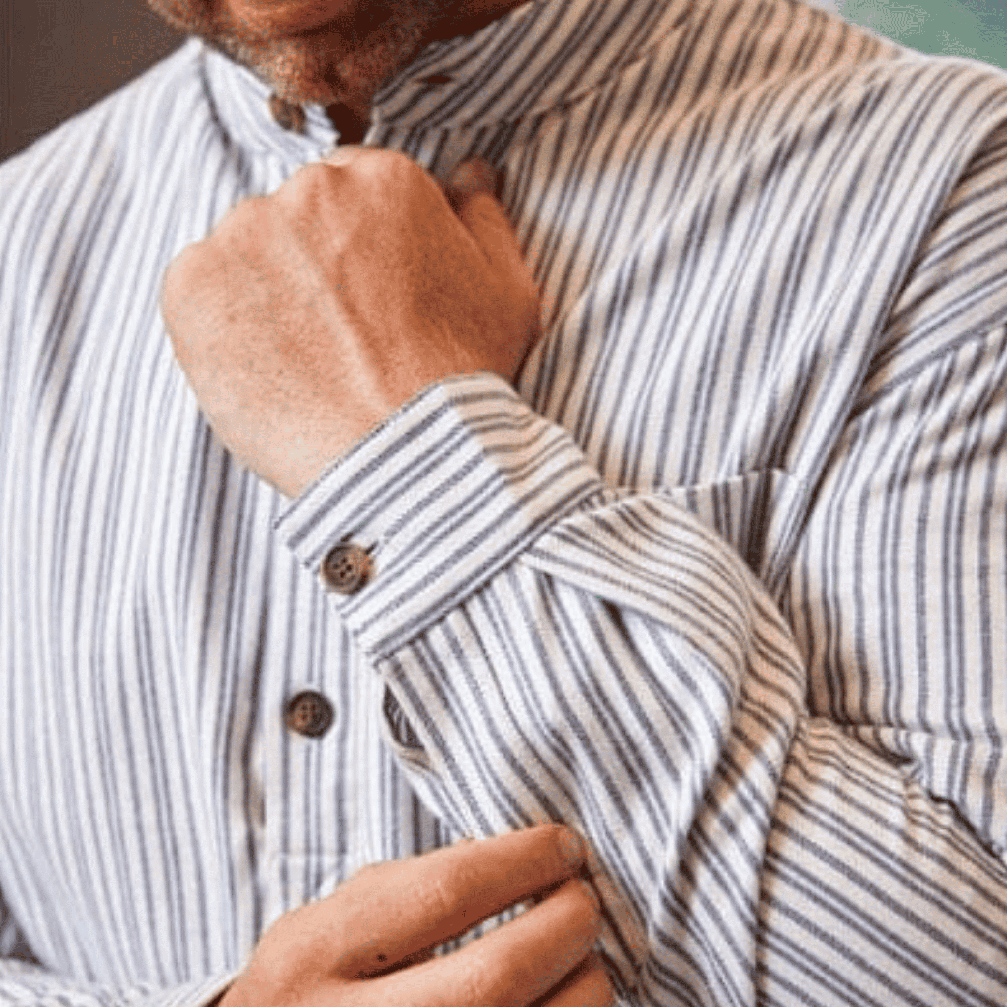 Lee Valley Night Shirt - Blue and Ivory