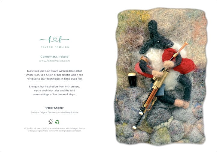 Connemara Sheep & Wool Centre Piper Sheep - Greeting Card