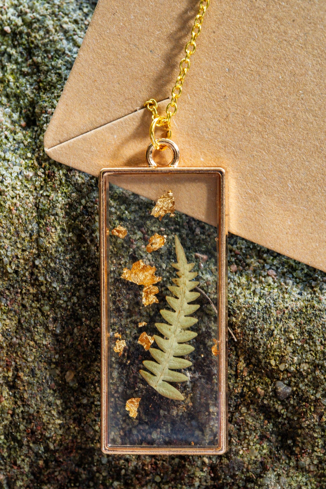 Planted By The Water Planted By the Water Necklace - Gold Fern Leaf