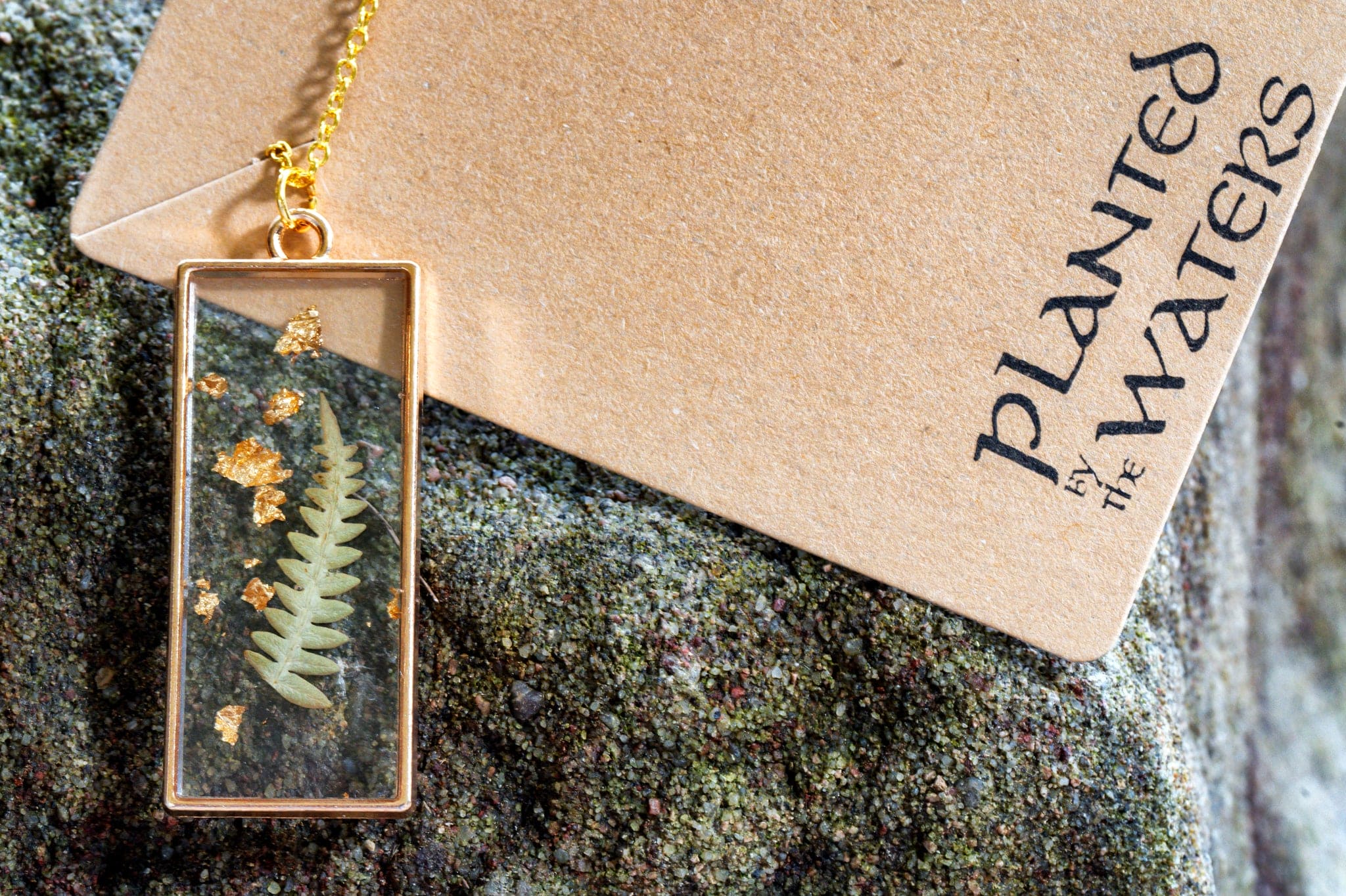 Planted By The Water Planted By the Water Necklace - Gold Fern Leaf