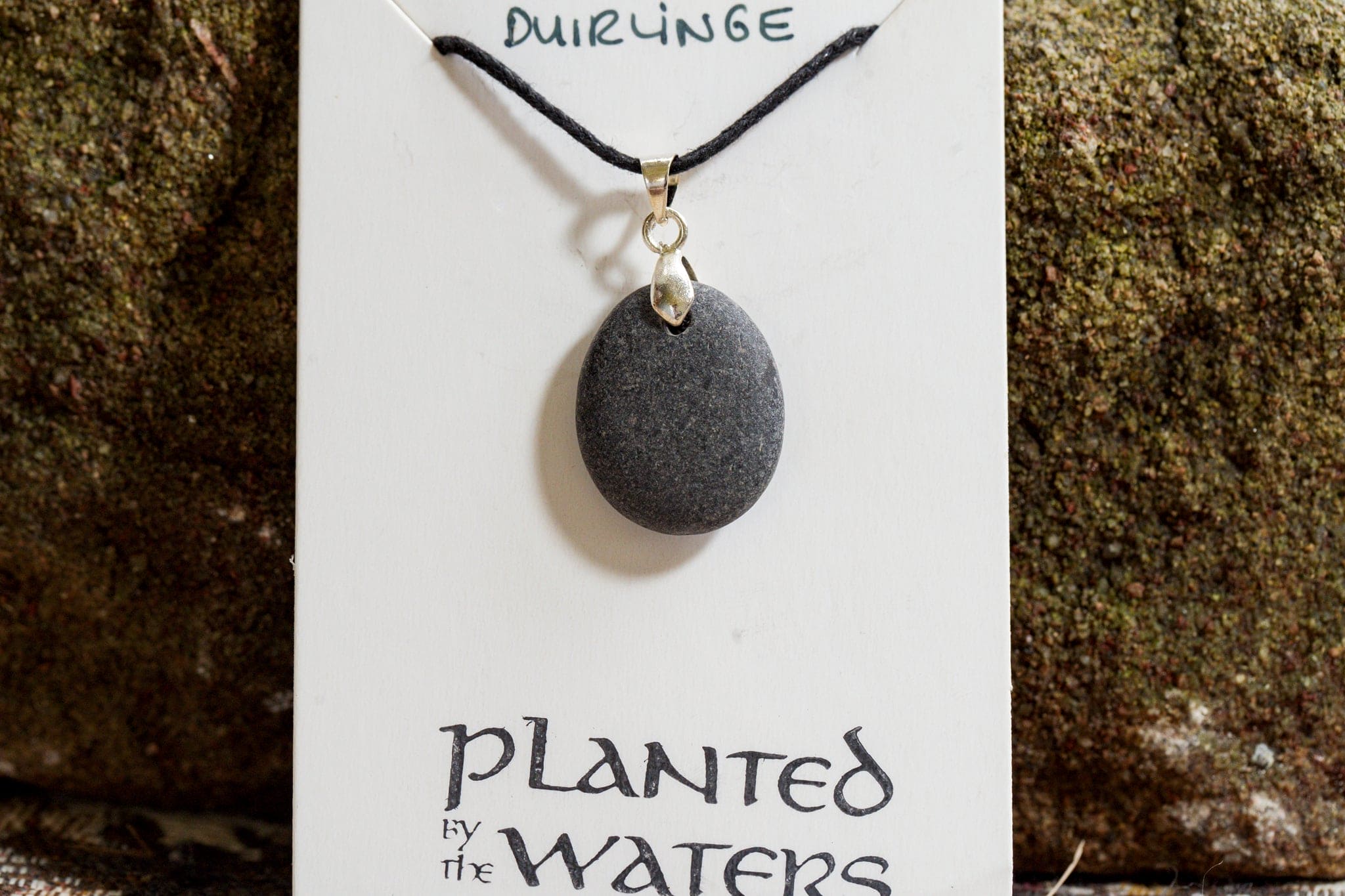 Planted By The Water Planted By the Waters Necklace -  Beach Pebble Necklace Small