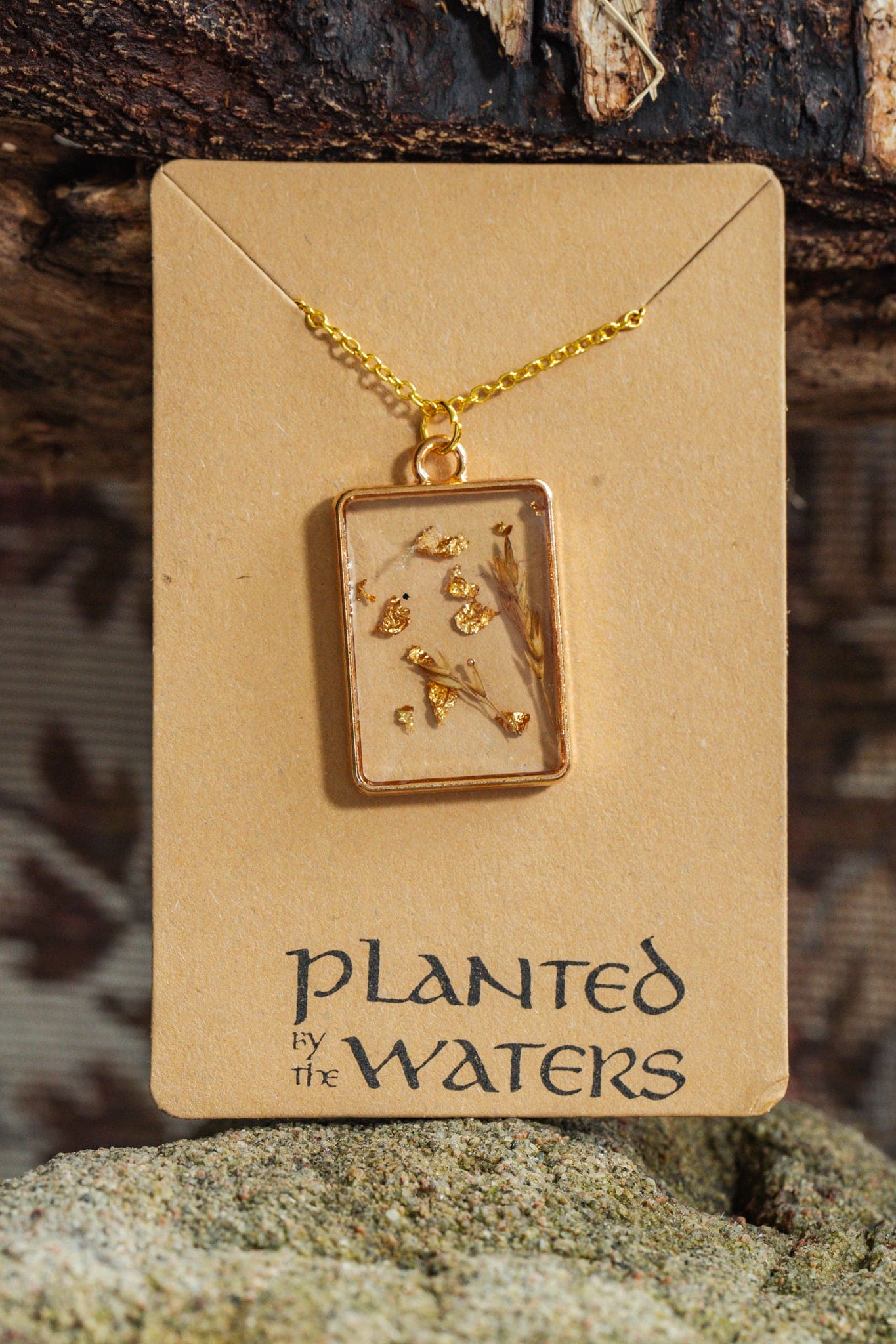 Planted By The Water Planted By the Waters Necklace - Gold Grass