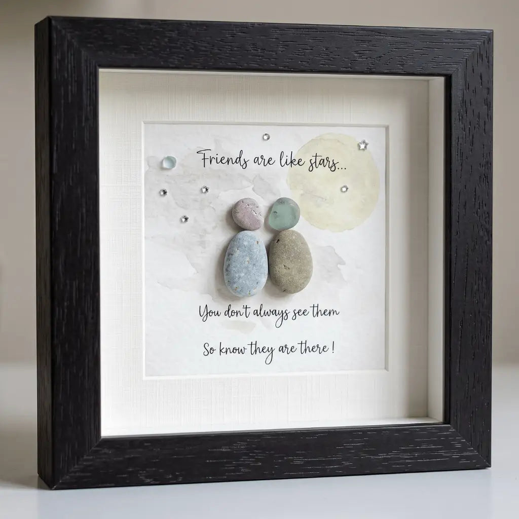 Connemara Sheep & Wool Centre Púróga Pebble Art - Friends Are Like Stars