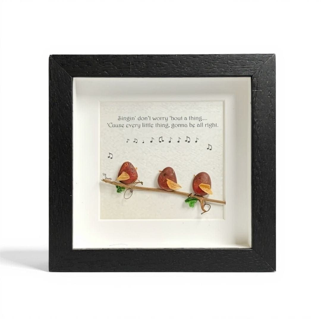 Connemara Sheep & Wool Centre Púróga Pebble Art - Three Little Birds