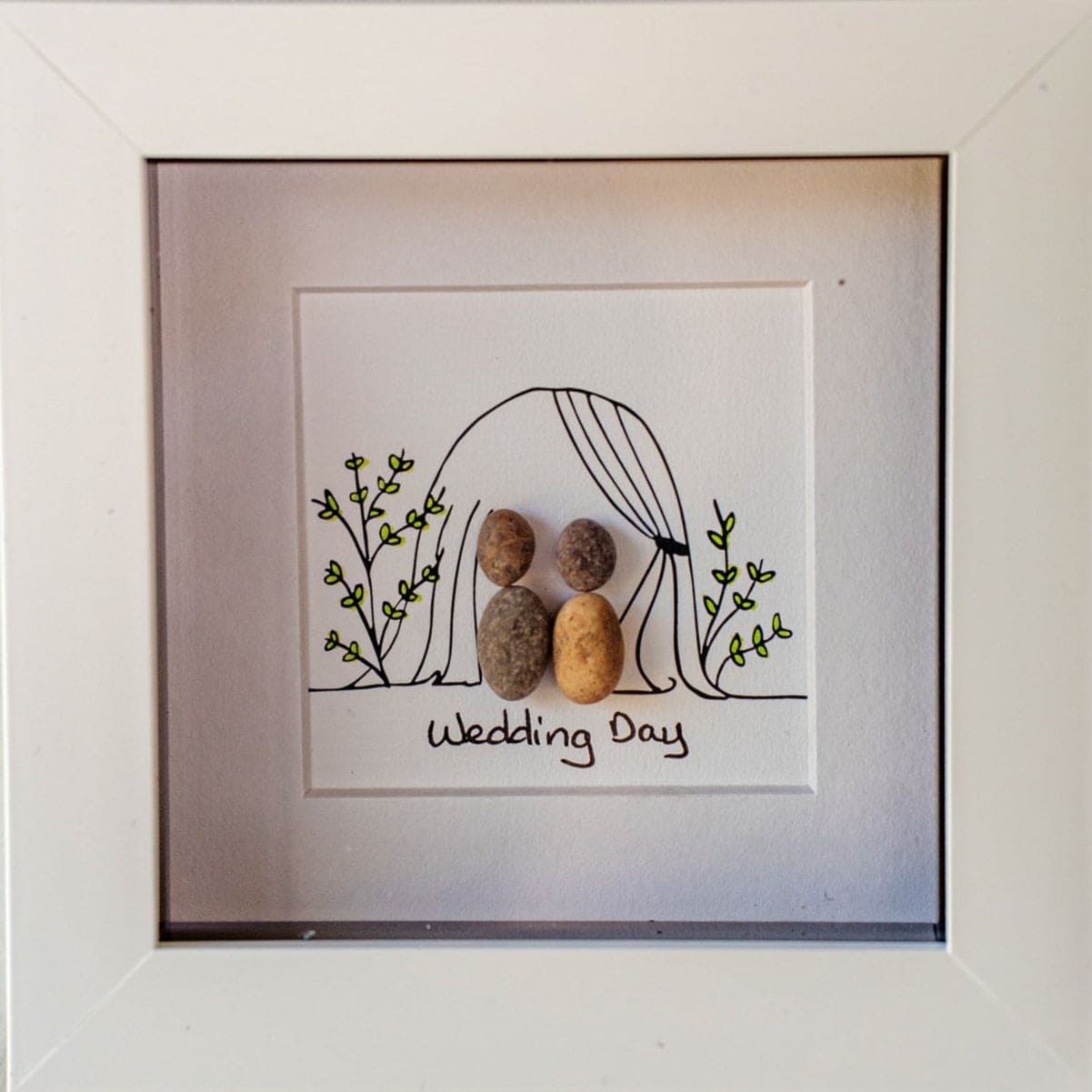 Simply Mourne Pebble Art - Wedding Day