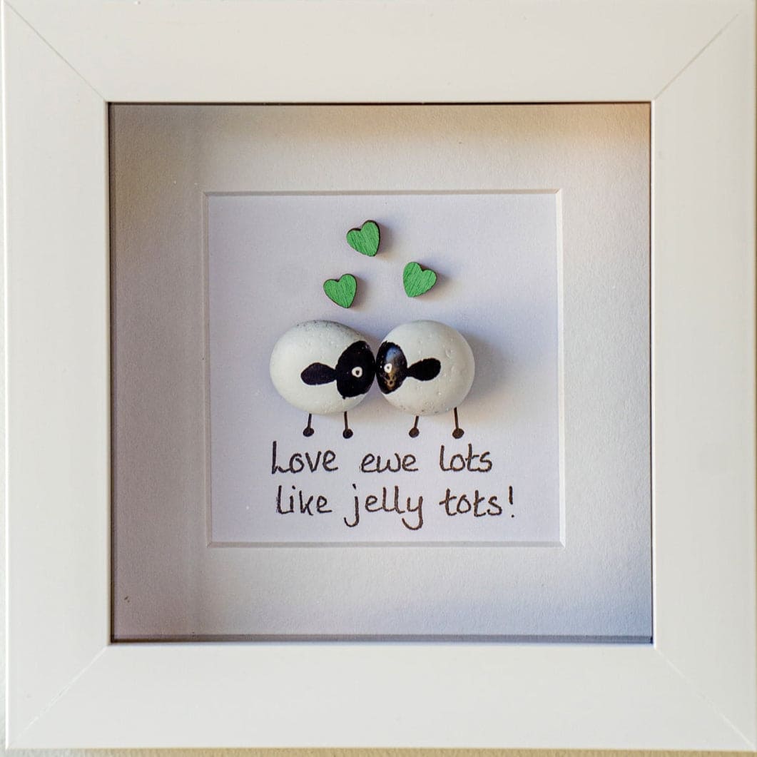 Simply Mourne Pebble Art - Love Ewe Lots Like Jelly Tots