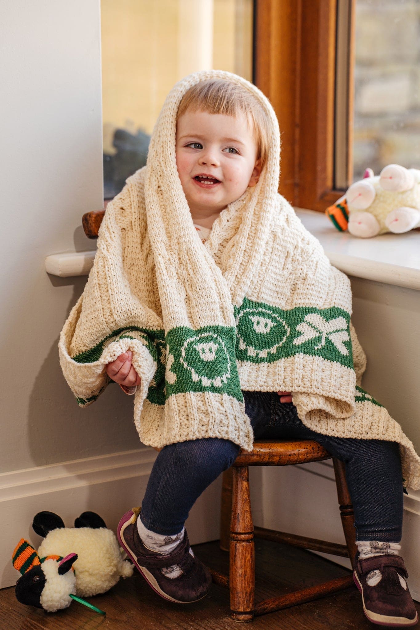 Merino Wool Bainin Baby Blanket