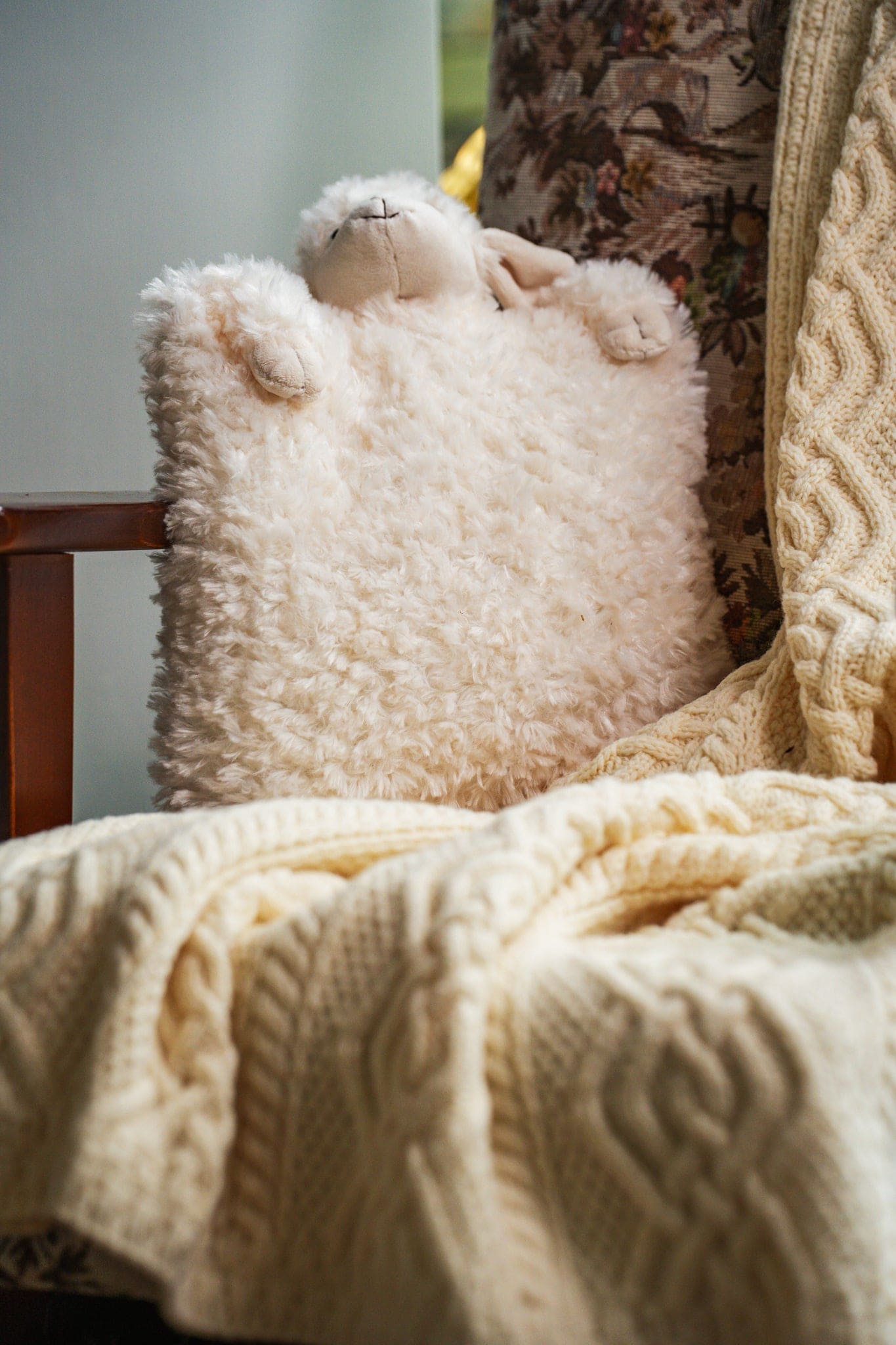 Cuddles Galore Sheep Teddy Pillow
