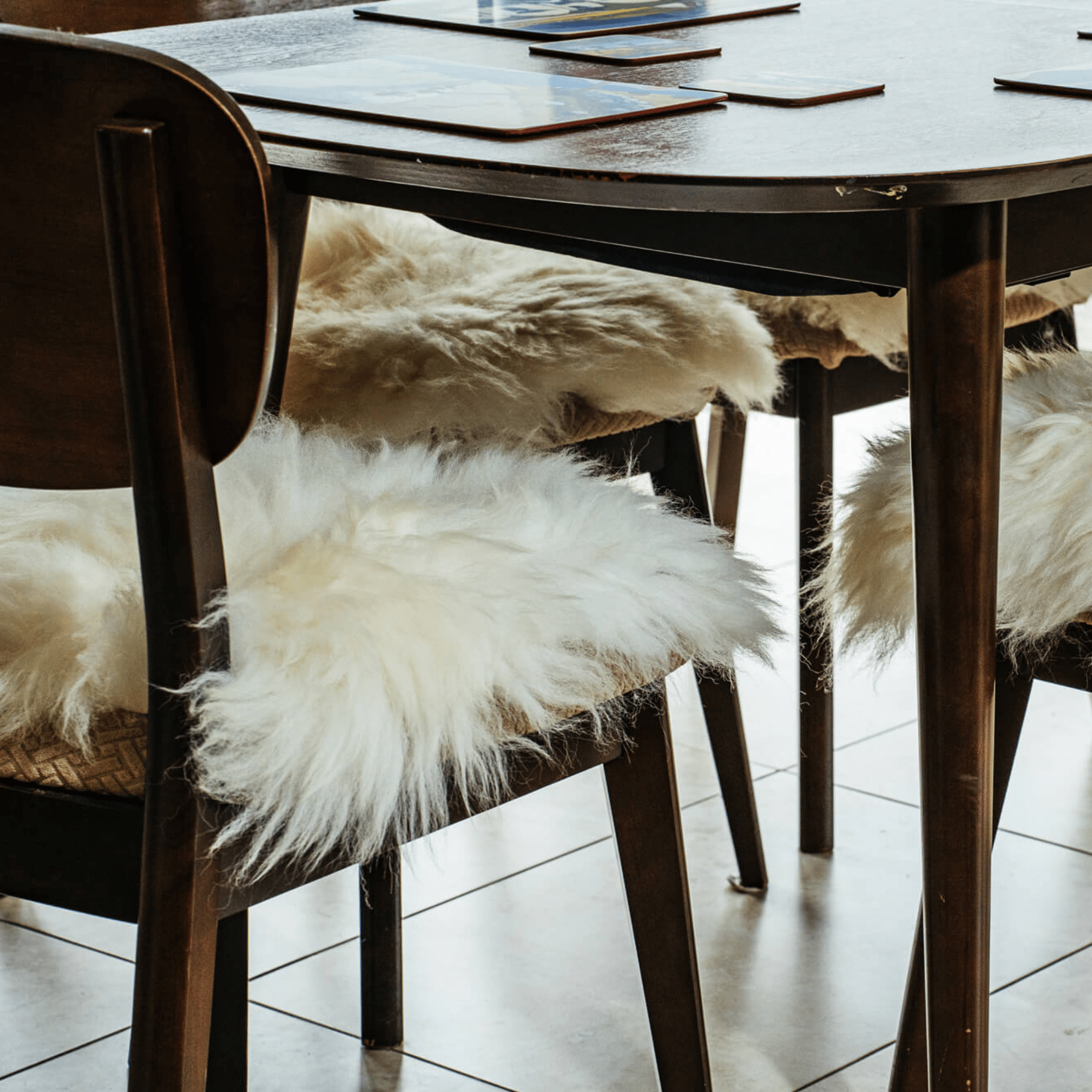 Connemara Sheep & Wool Centre Sheepskin chair pad - The Irish Woolen Workshop