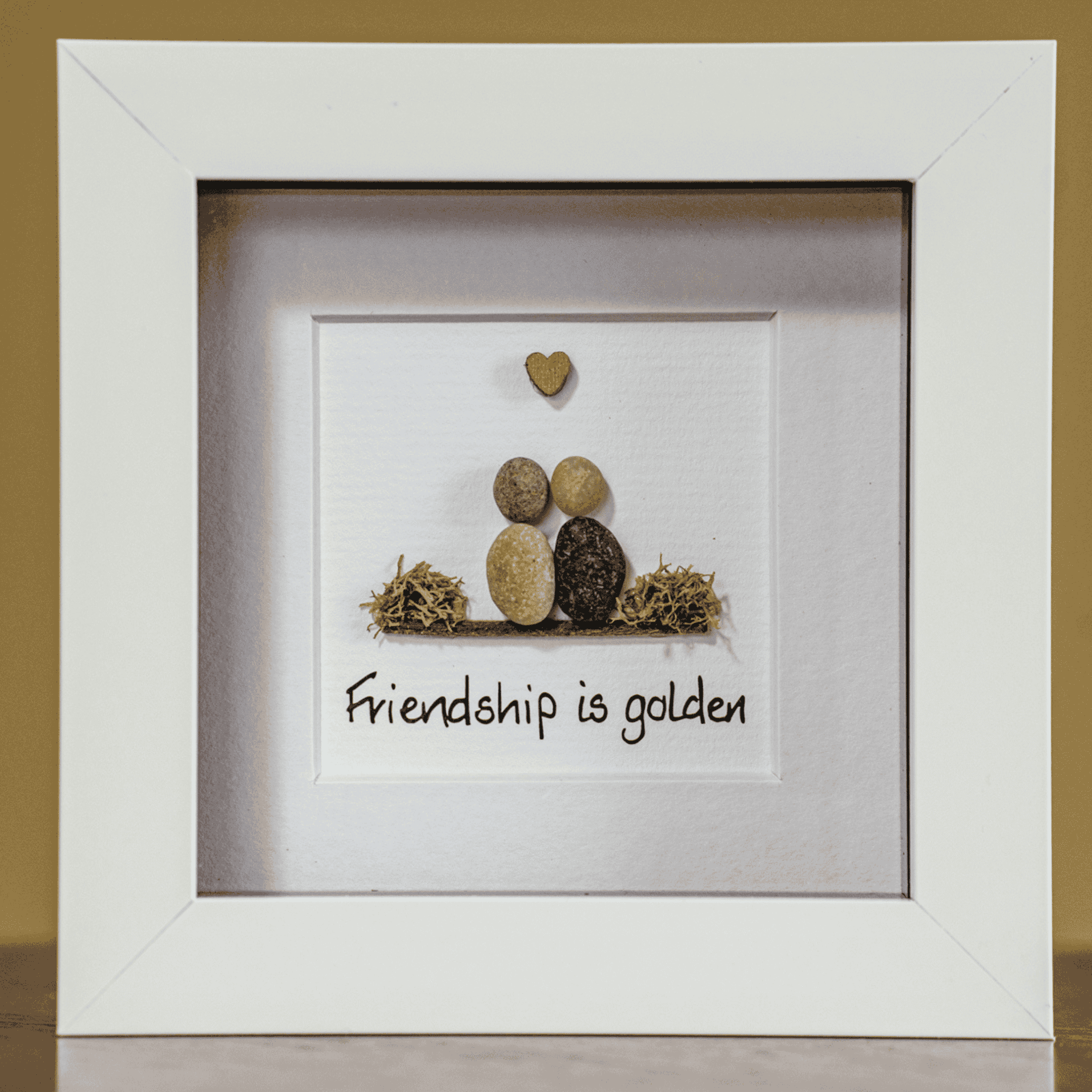 Connemara Sheep & Wool Centre Simply Mourne Pebble Art - Friendship is Golden