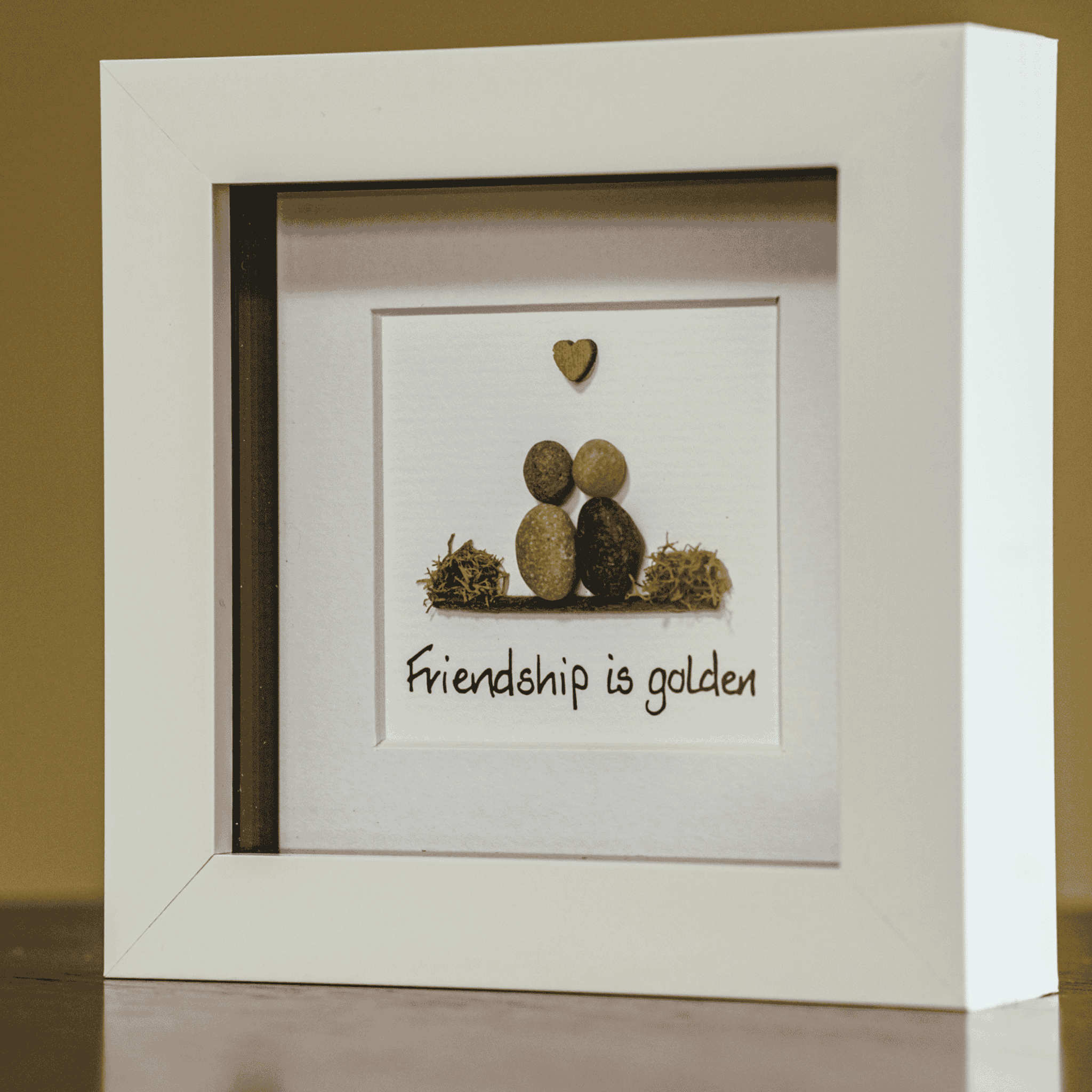 Connemara Sheep & Wool Centre Simply Mourne Pebble Art - Friendship is Golden
