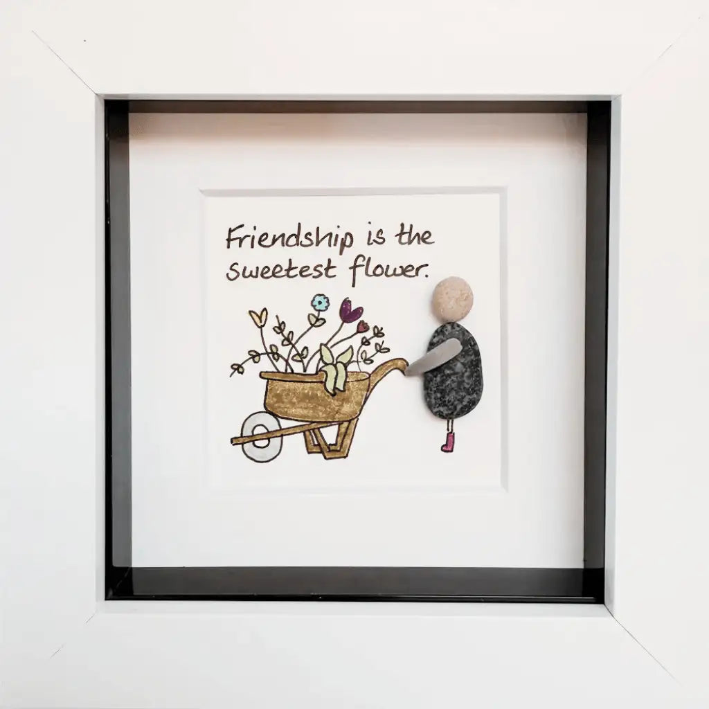 Simply Mourne Simply Mourne Pebble Art - Frienship Is The Sweetest Flower