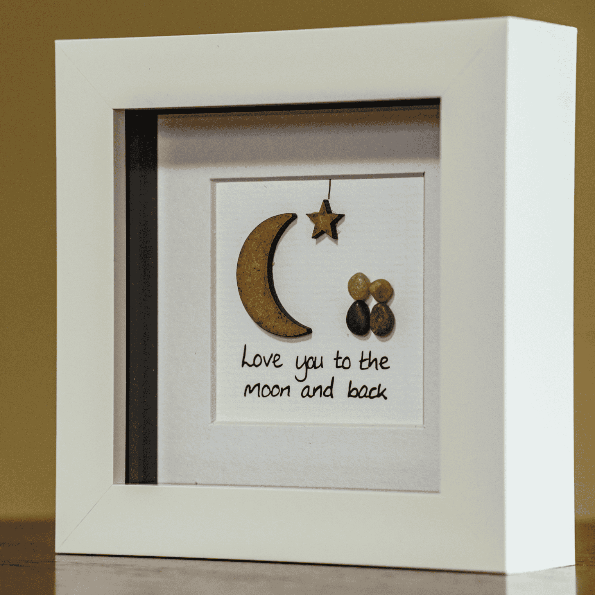 Connemara Sheep & Wool Centre Simply Mourne Pebble Art - Love You To The Moon and Back