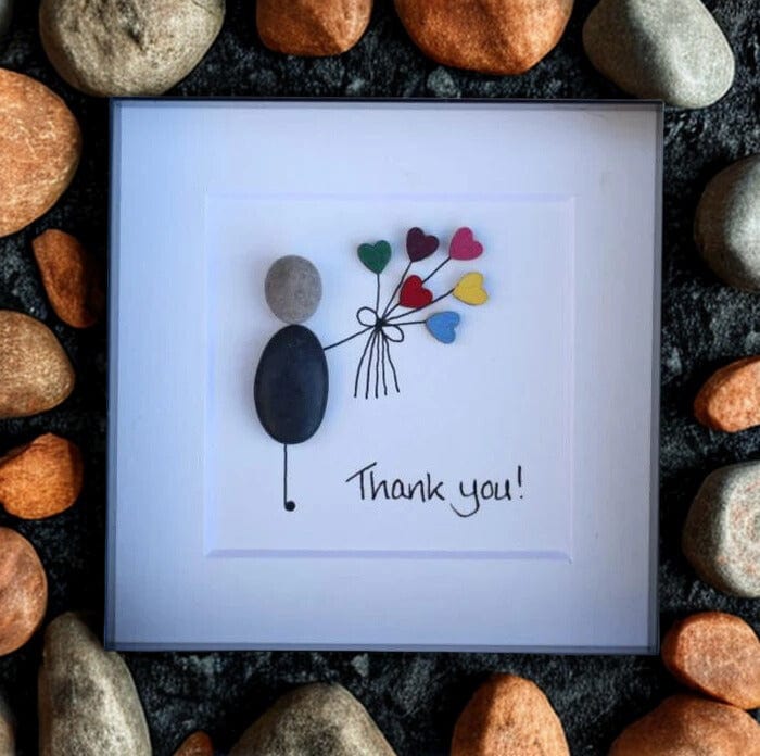 Connemara Sheep & Wool Centre Simply Mourne Pebble Art - Thank You