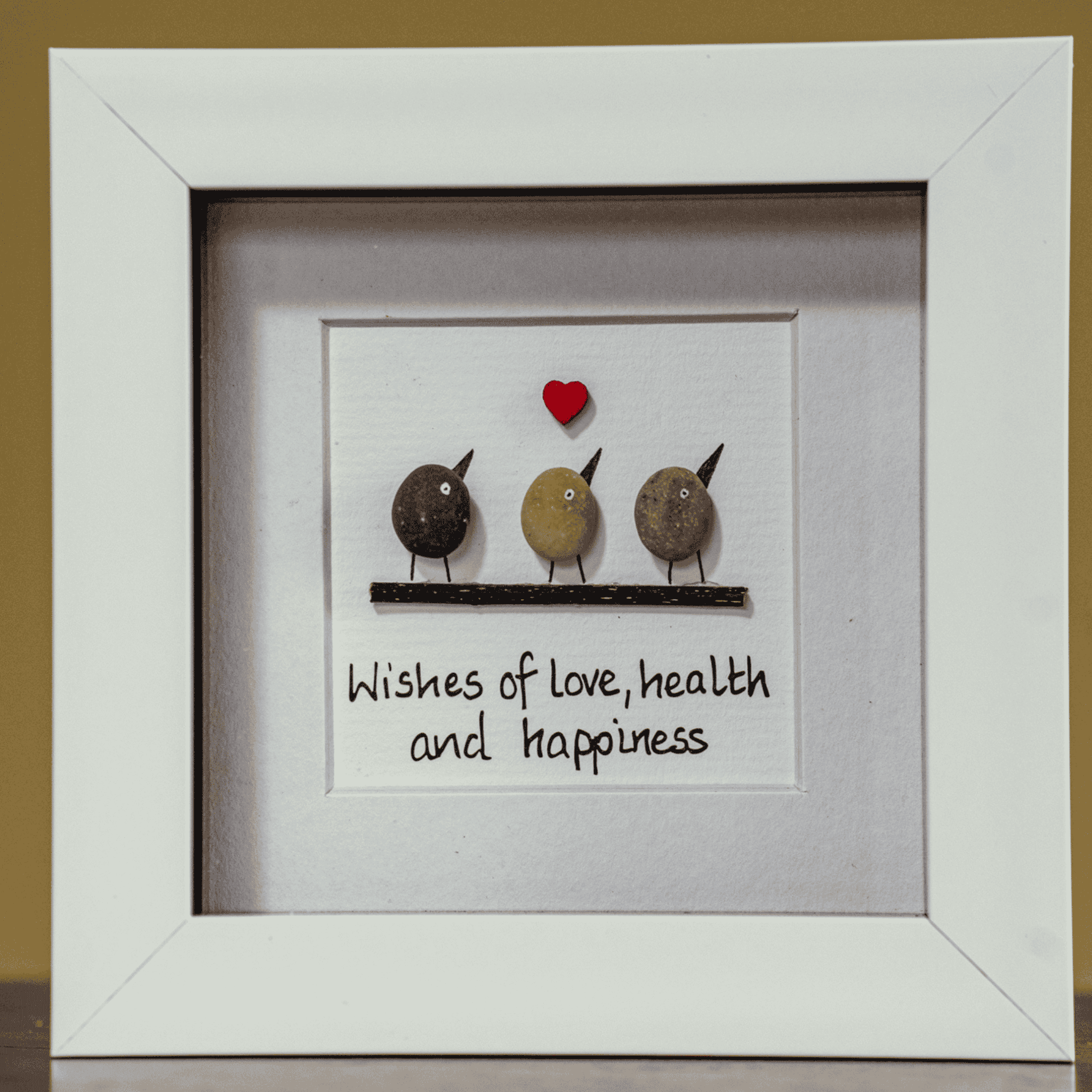 Connemara Sheep & Wool Centre Simply Mourne Pebble Art - Wishes of Love, Health and Happiness