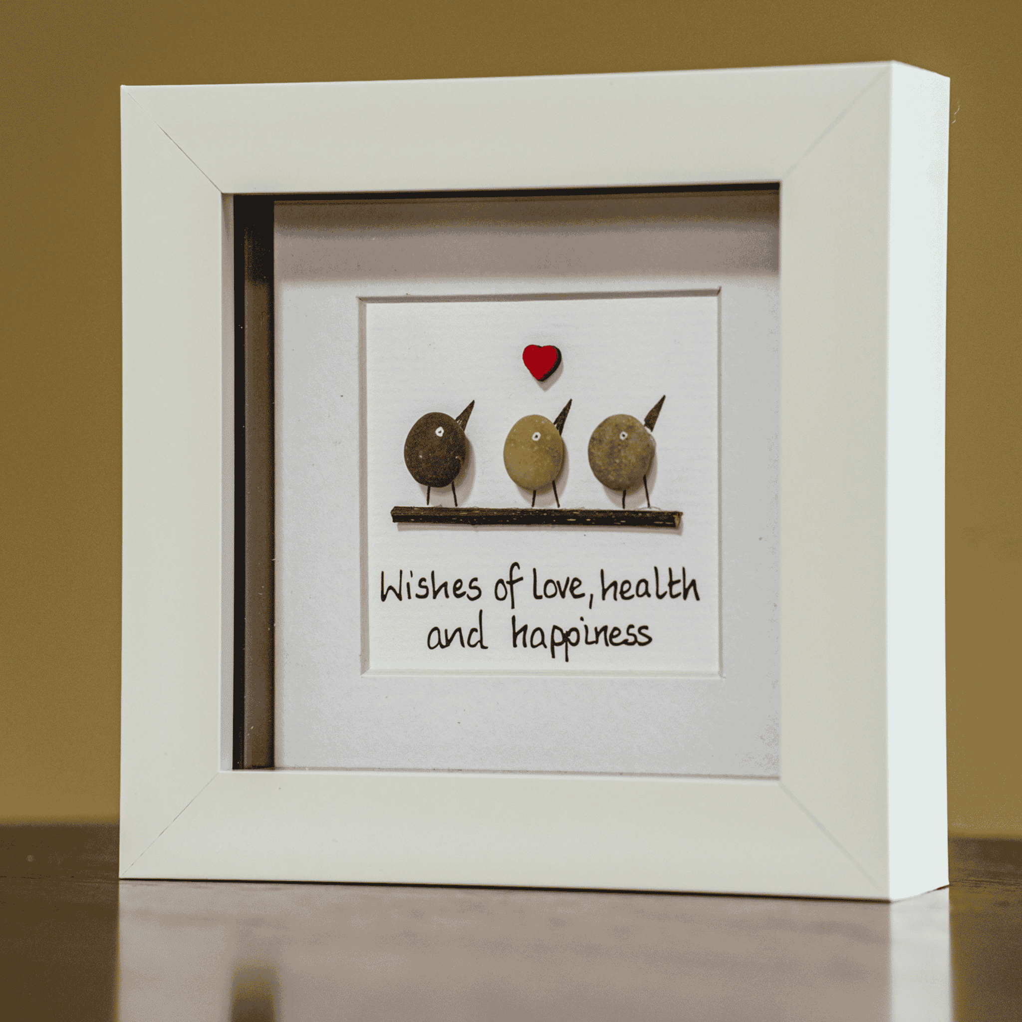 Connemara Sheep & Wool Centre Simply Mourne Pebble Art - Wishes of Love, Health and Happiness