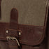 Aran Woollen Mills Single buckle Irish tweed and leather bag
